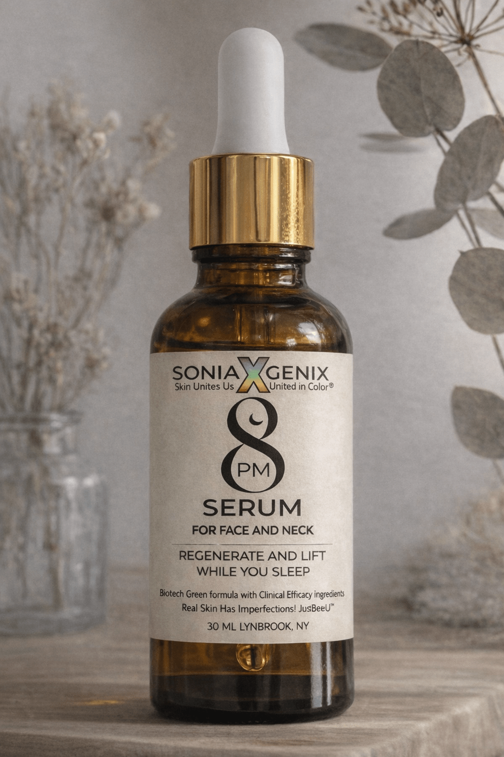 美容液 AXAGE S8-BODY PARTS SERUM 100ml 8PM Serum Regenerative Botanical Oil for Overnight Glow with