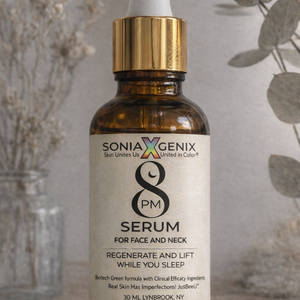 8PM Serum                         Regenerative Botanical Oil for Overnight Radiance with Microbiome Friendly BioTech Actives "slowTox"