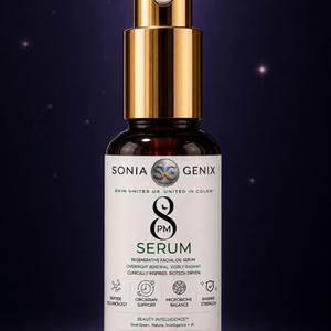 8PM Serum                         Regenerative Botanical Oil for Overnight Glow with Microbiome Friendly BioTech Actives "GlowTox”
