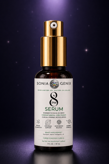 8PM Serum                         Regenerative Botanical Oil for Overnight Glow with Microbiome Friendly BioTech Actives "GlowTox”
