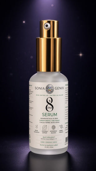 8PM Serum                         Regenerative Botanical Oil for Overnight Glow with Microbiome Friendly BioTech Actives "GlowTox”